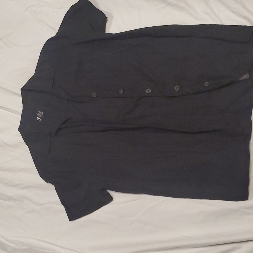 Vintage NY&Co Black Linen Top Size Medium